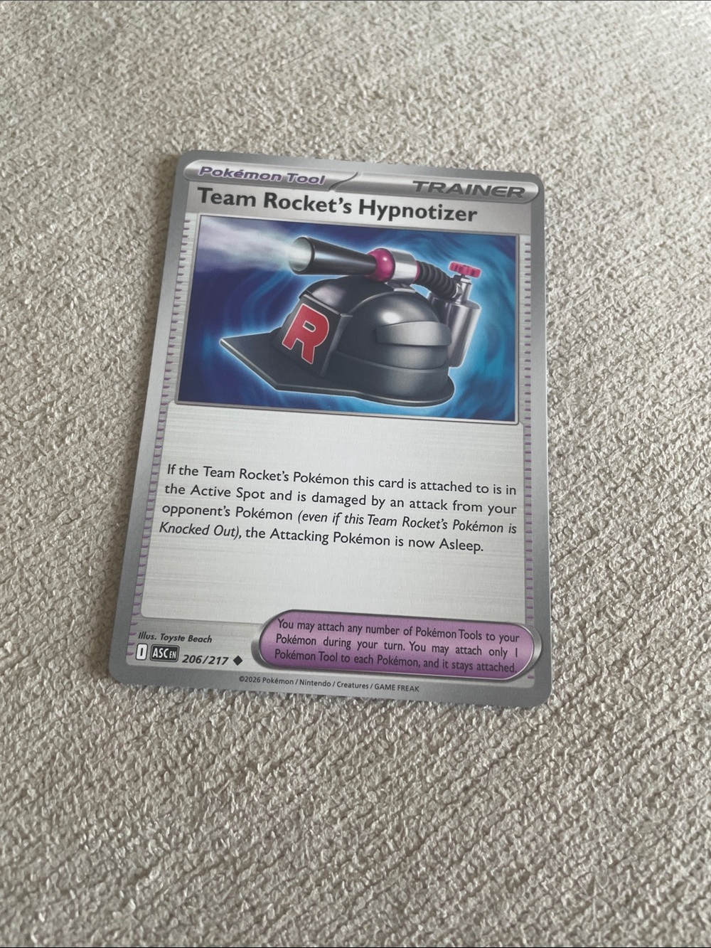 Team Rocket's Hypnotizer Pokémon Trainer Card